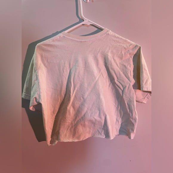 2/$10! GILDAN WOMENS GRAPHIC CROP TOP CUTE MEDIUM AESTHETIC POETIC SHIRT OCEAN🍀 - Picture 6 of 6